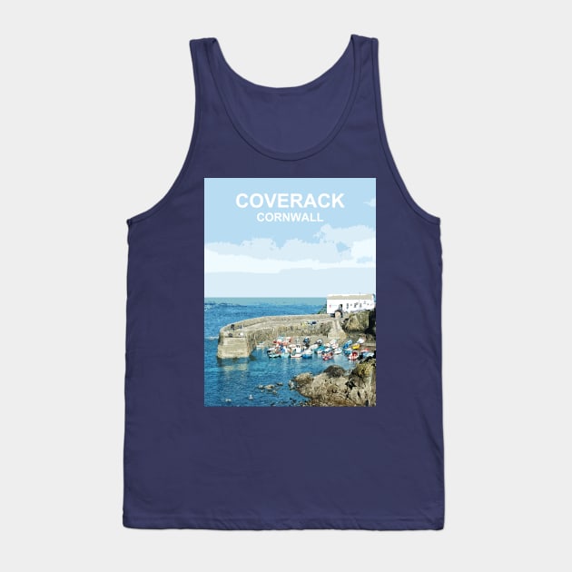 Coverack Cornwall. Cornish gift. Travel poster Tank Top by BarbaraGlebska